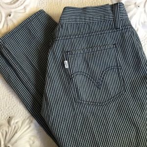 Levi's Striped Skinny Jeans